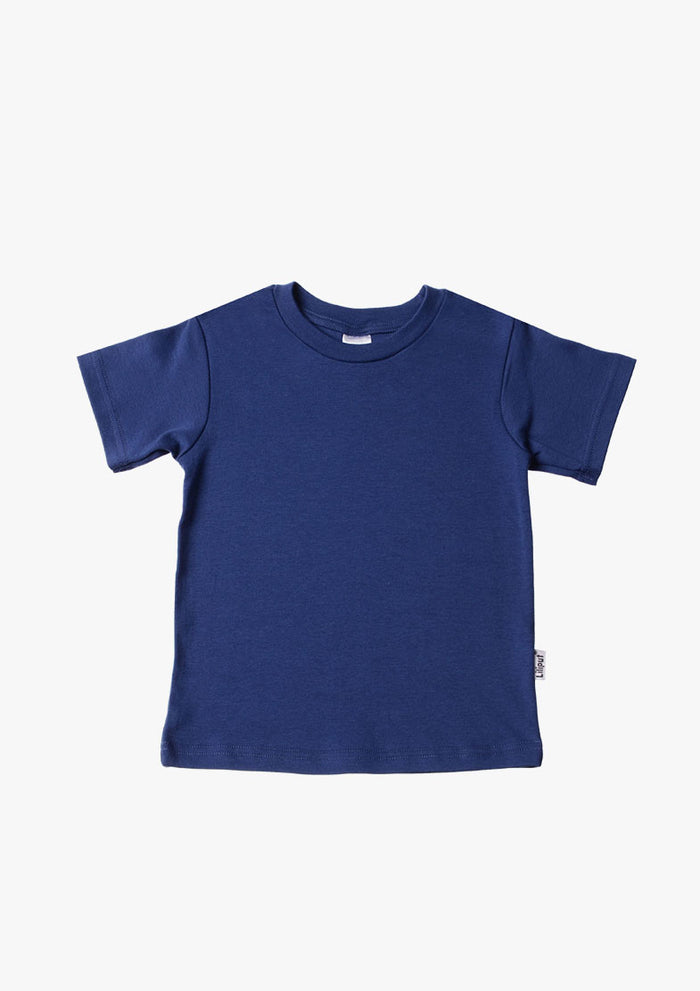 Kinder-T-Shirt aus Bio-Baumwolle in marine