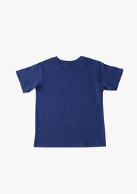 Kinder-T-Shirt aus Bio-Baumwolle in marine