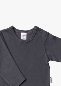 Langarmshirt in Anthrazit