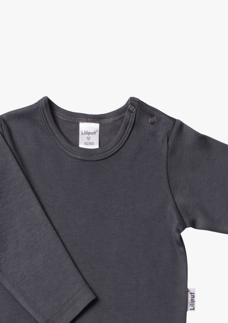 Langarmshirt in Anthrazit
