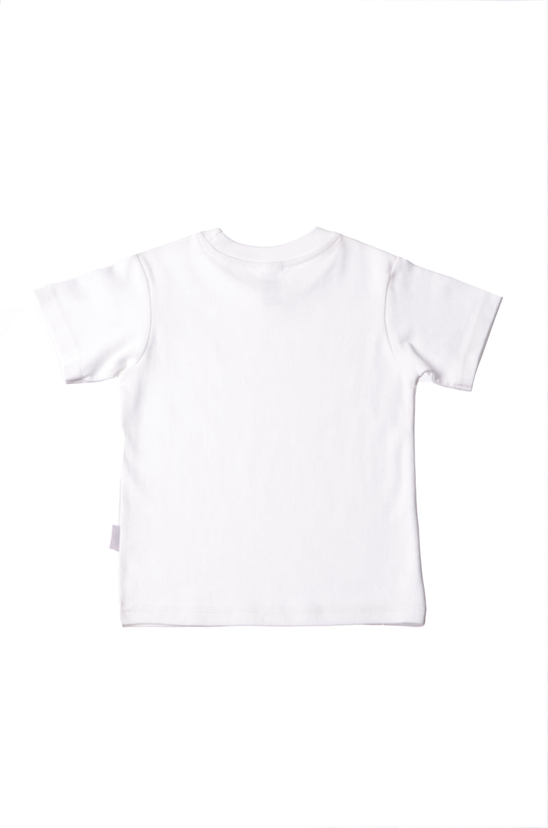 Organic Cotton T-shirt in weiß Rückseite