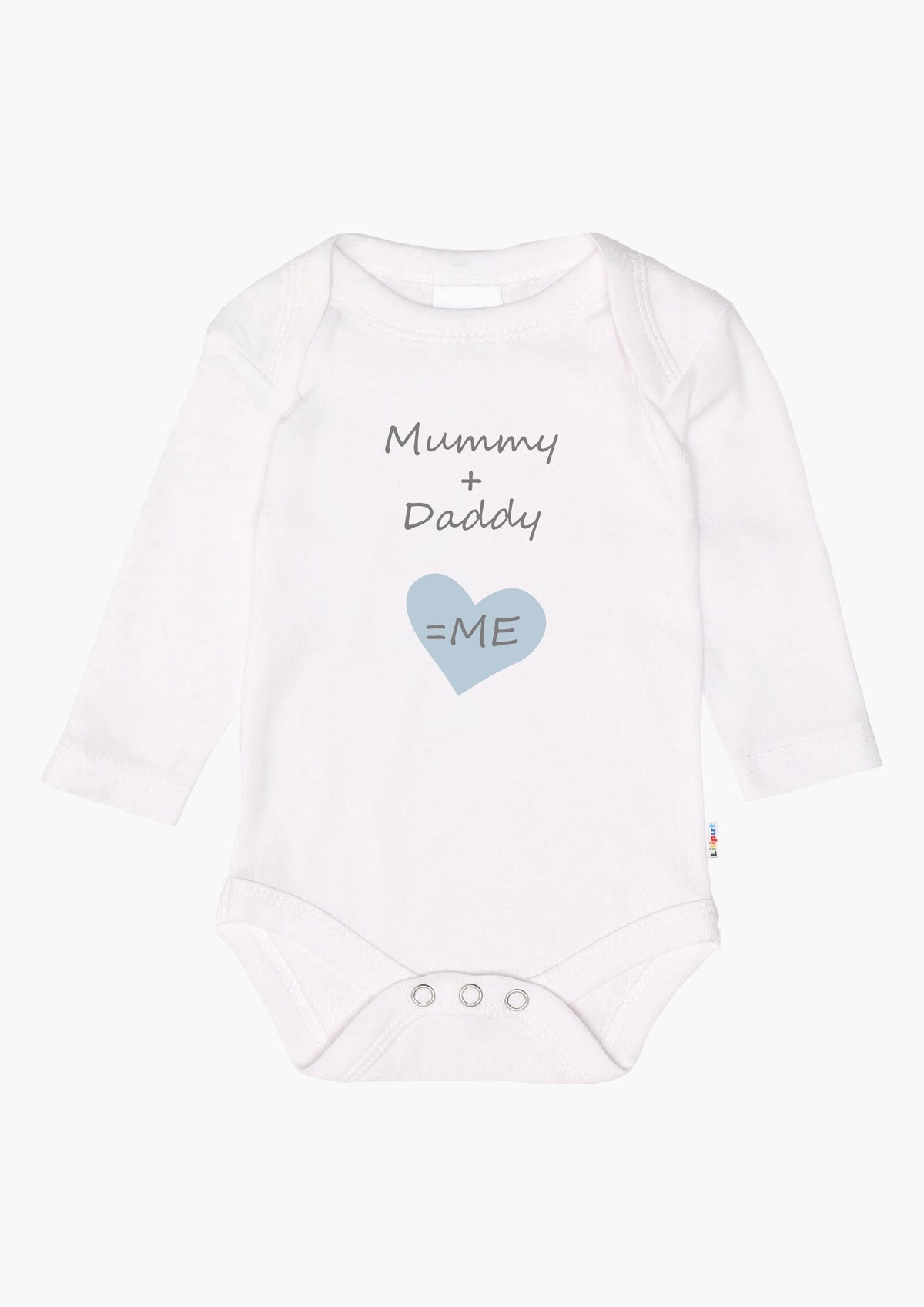 2er-Pack Langarm-Amineckbodys mit Mummy + Daddy