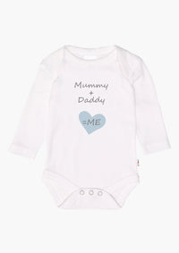 2er-Pack Langarm-Amineckbodys mit Mummy + Daddy