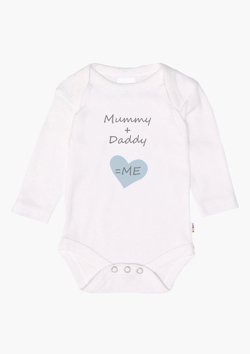 2er-Pack Langarm-Amineckbodys mit Mummy + Daddy