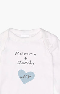 2er-Pack Langarm-Amineckbodys mit Mummy + Daddy