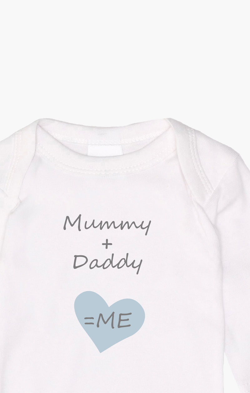 2er-Pack Langarm-Amineckbodys mit Mummy + Daddy