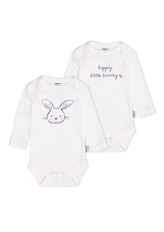 2er-Pack Langarm-Amineckbodys mit Bunny