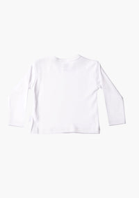 Langarmshirt in weiß mit Herzmadl