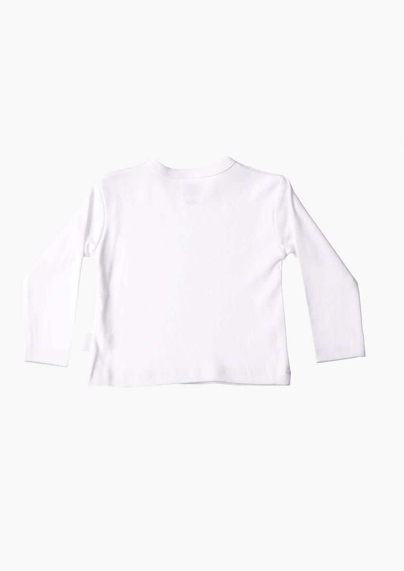Langarmshirt in weiß mit Herzmadl