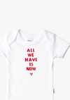 2er-Pack Kurzarm-Amineckbodys mit All we have is now