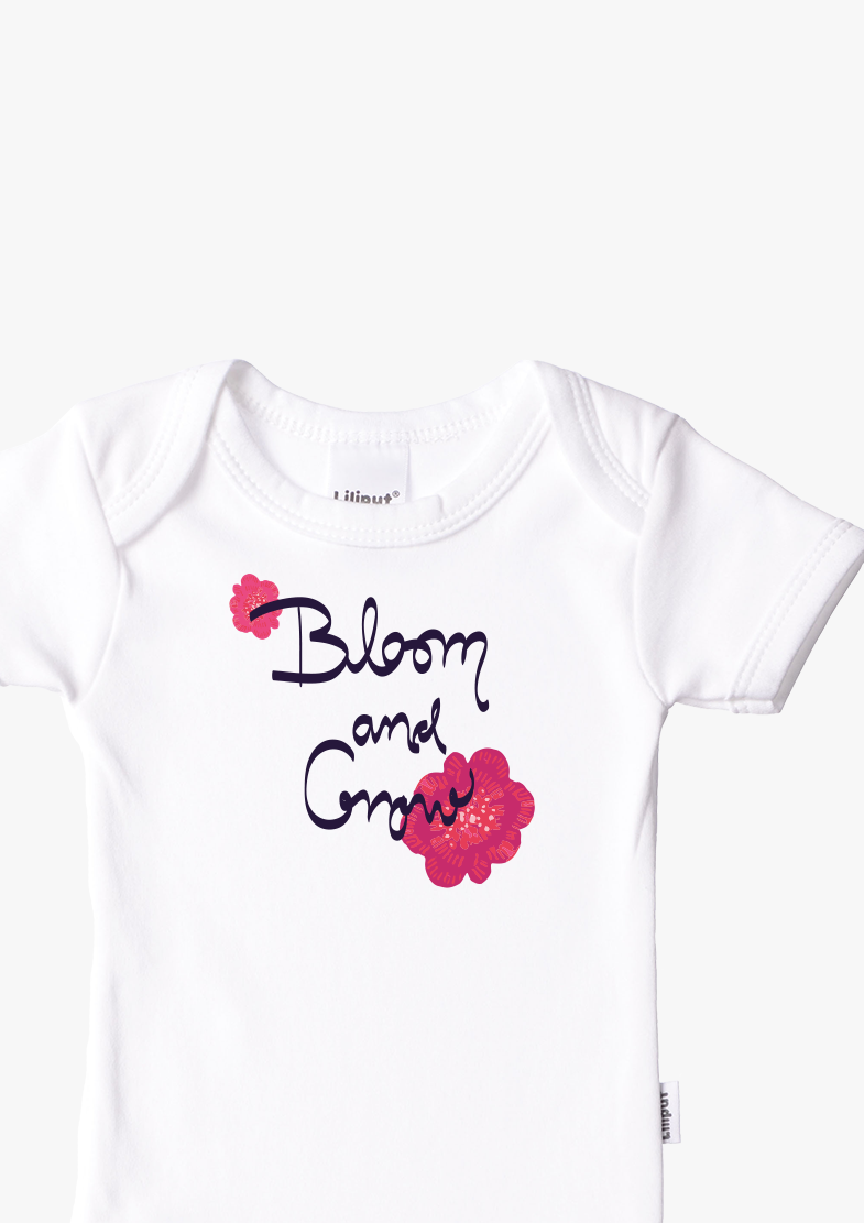 2er-Pack Kurzarm-Amineckbodys mit Bloom and Grow