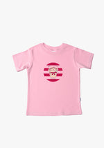 Kinder-T-Shirt aus Bio-Baumwolle in rosa mit cupcake