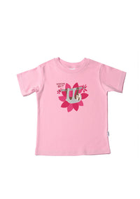 Kinder-T-Shirt aus Bio-Baumwolle in rosa mit Faultier