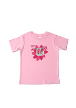 Kinder-T-Shirt aus Bio-Baumwolle in rosa mit Faultier