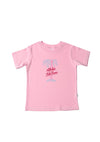Kinder-T-Shirt aus Bio-Baumwolle in rosa mit Aloha