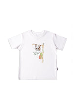 Kinder-T-Shirt aus Bio-Baumwolle in weiß mit Faultier