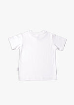 Kinder-T-Shirt aus Bio-Baumwolle in weiß mit Good Times in rainbow