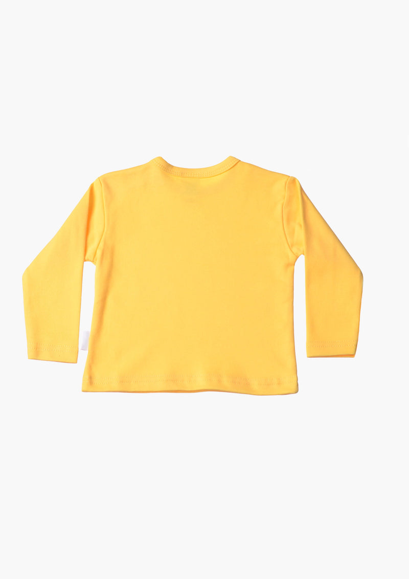 Langarmshirt in gelb mit Urlaub