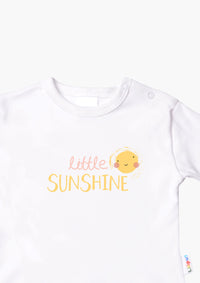 Langarmshirt in weiß mit Little Sunshine