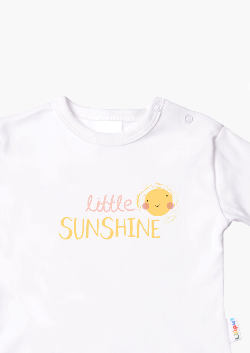 Langarmshirt in weiß mit Little Sunshine
