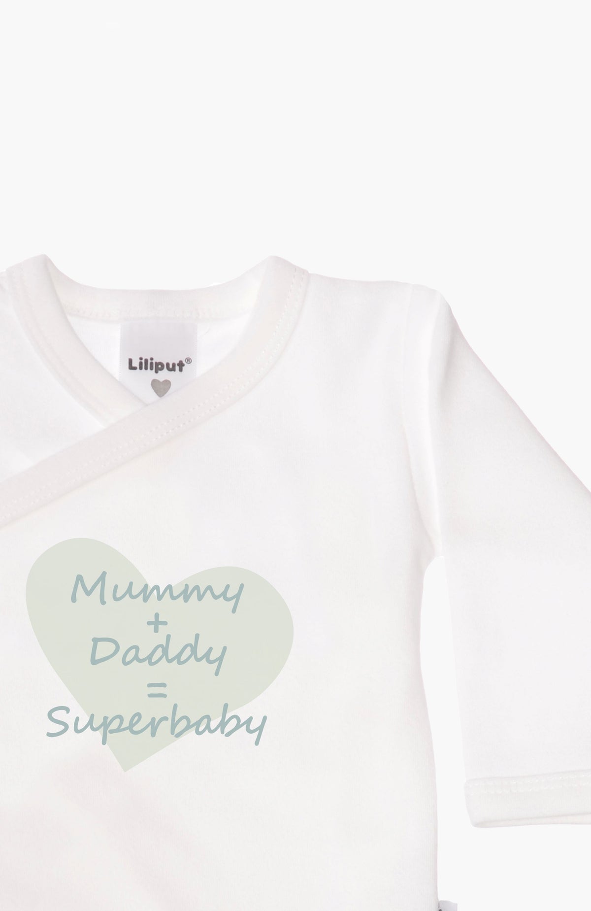 2er-Pack Langarm-Wickelbodys mit "Superhero Daddy"
