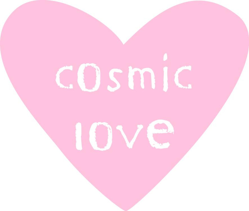 Aufdruck cosmic love Herz rosa