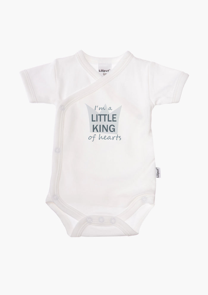2er-Pack Kurzarm-Wickelbodys mit "Little King"