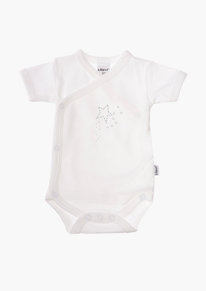 2er-Pack Kurzarm-Wickelbodys mit "Little King"