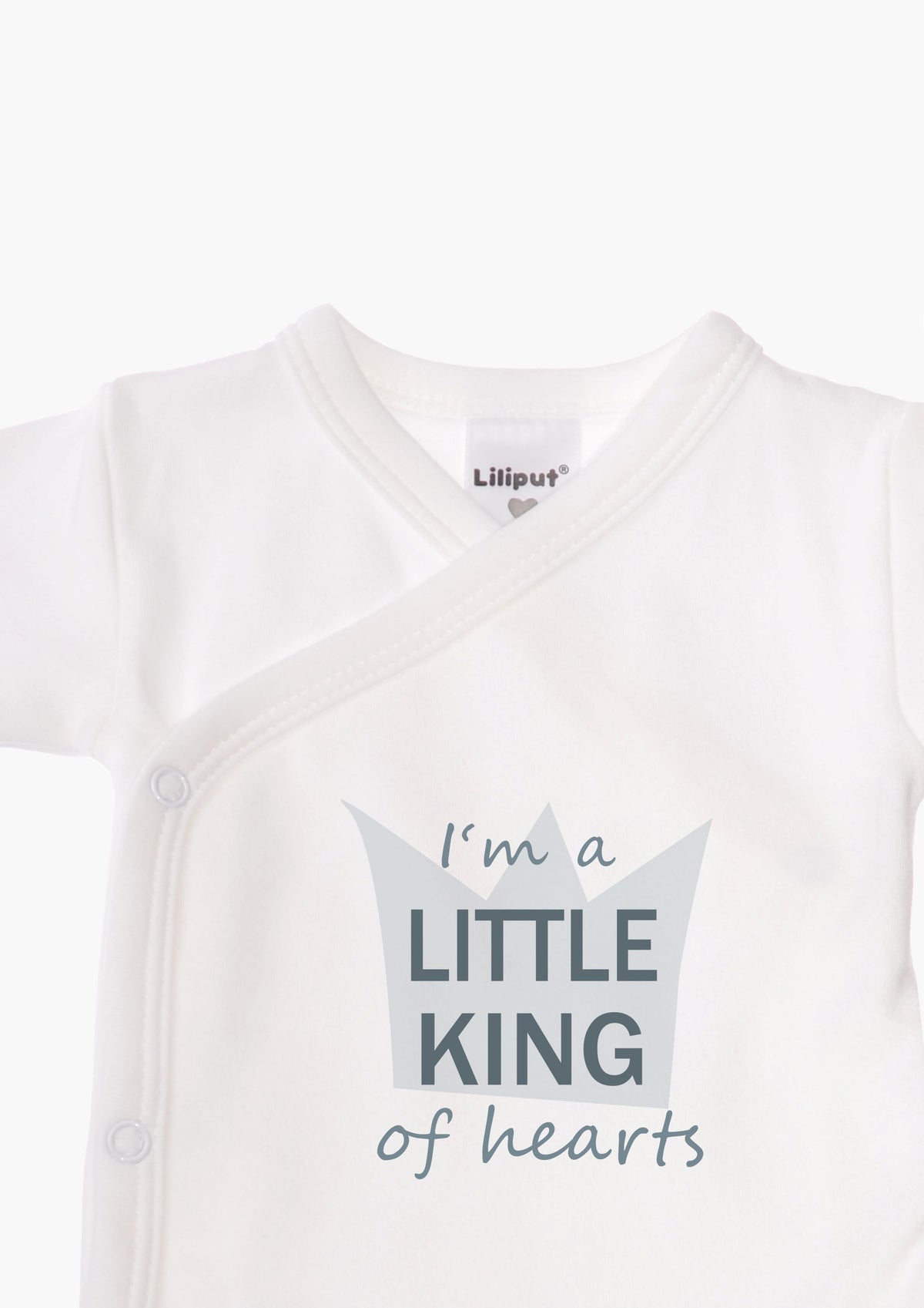 2er-Pack Kurzarm-Wickelbodys mit "Little King"
