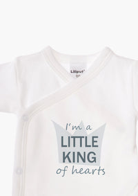 2er-Pack Kurzarm-Wickelbodys mit "Little King"