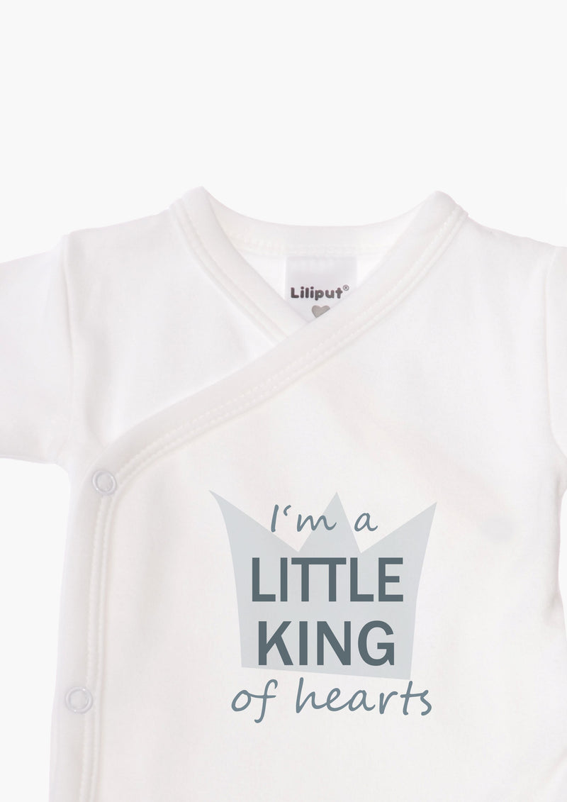 2er-Pack Kurzarm-Wickelbodys mit "Little King"