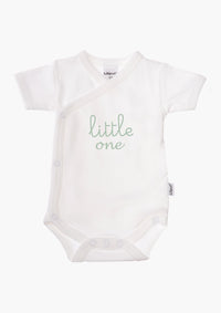 2er-Pack Kurzarm-Wickelbodys mit "mini me" und "little one"