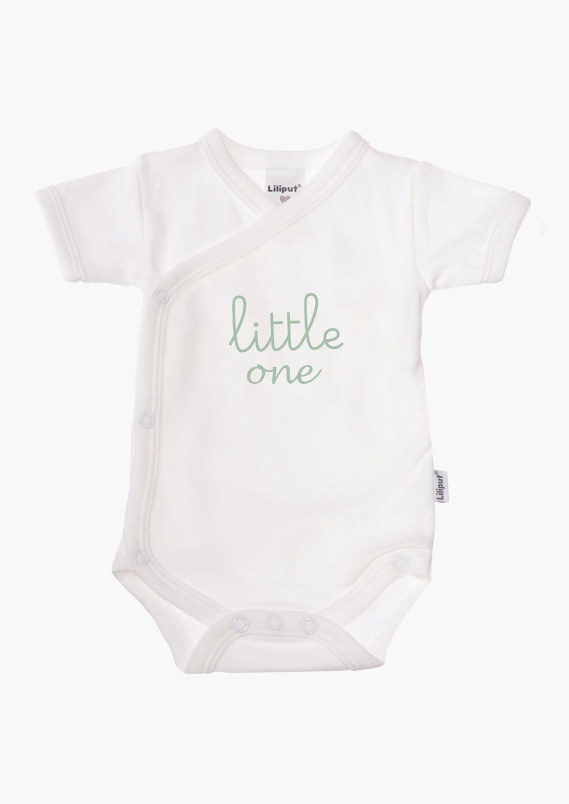 2er-Pack Kurzarm-Wickelbodys mit "mini me" und "little one"