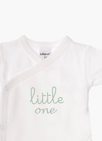 2er-Pack Kurzarm-Wickelbodys mit "mini me" und "little one"