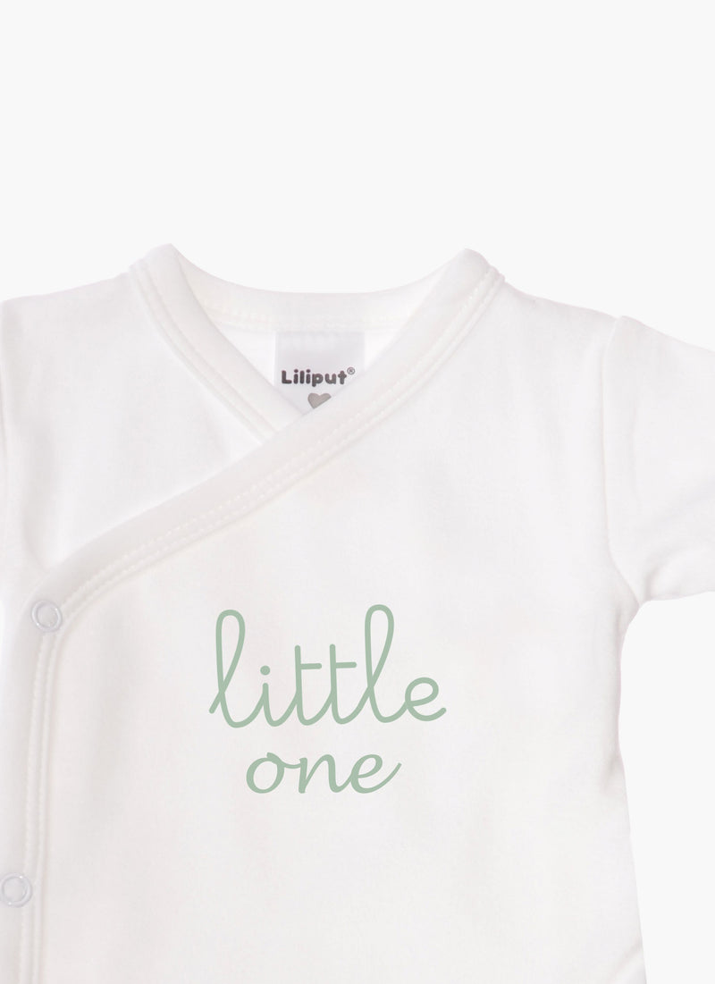 2er-Pack Kurzarm-Wickelbodys mit "mini me" und "little one"