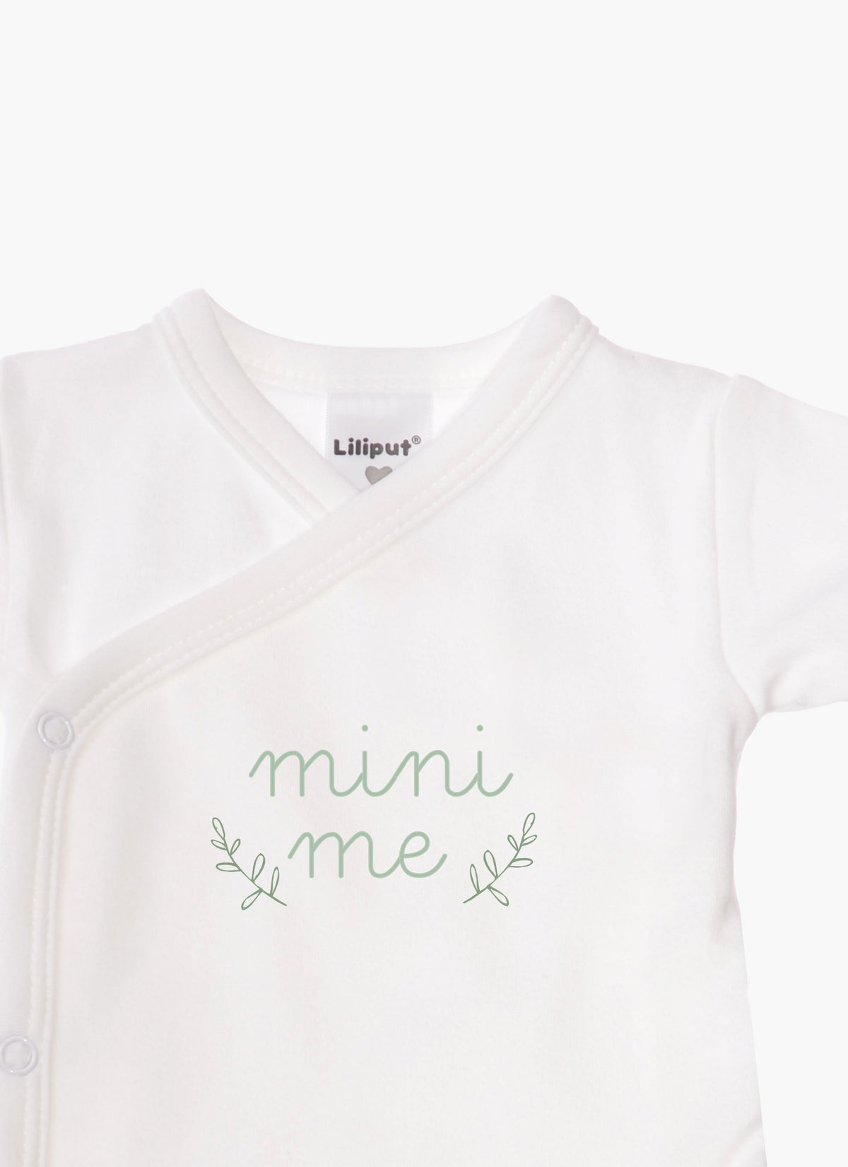 2er-Pack Kurzarm-Wickelbodys mit "mini me" und "little one"