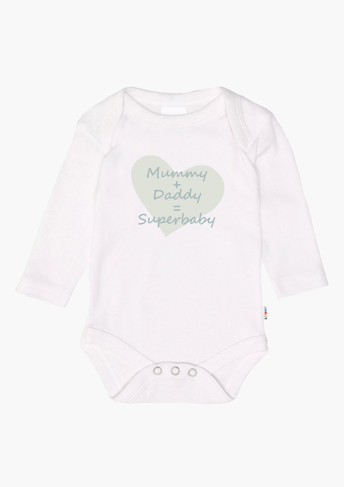 2er-Pack Langarm-Amineckbodys mit Superhero Daddy