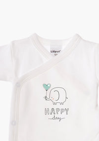 2er-Pack Kurzarm-Wickelbodys mit happy day