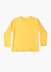 Langarmshirt in gelb mit let the sun shine