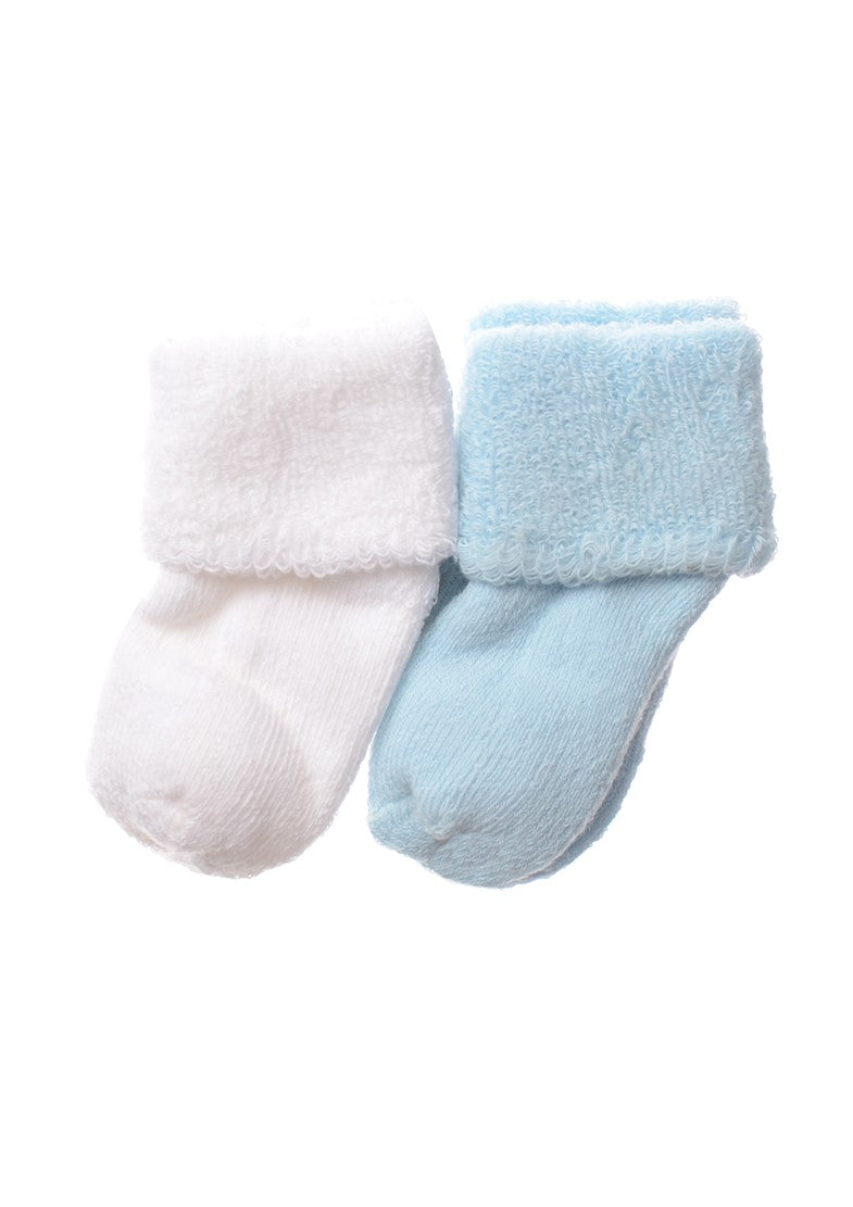 2er-Pack  Socken in hellblau und weiß
