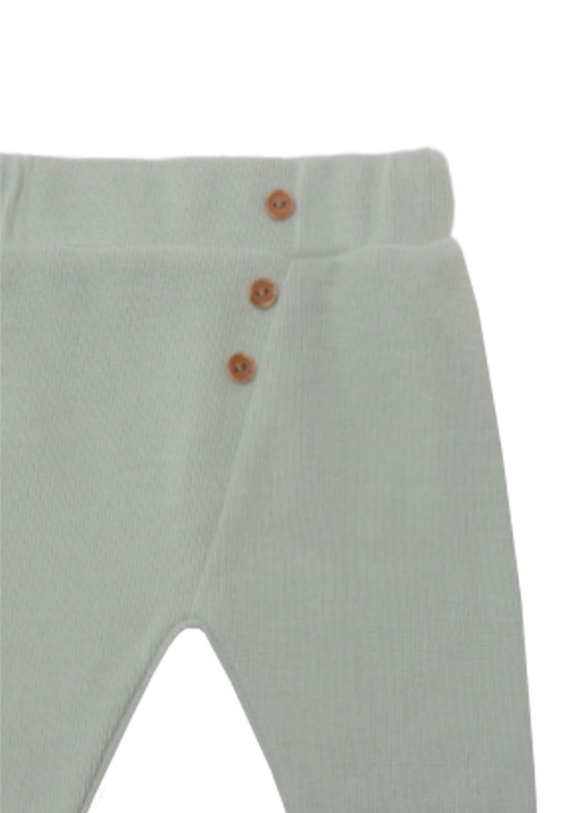 3-teiliges Rib-Strick-Set in Schilf