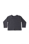 Langarmshirt aus Bio-Baumwolle anthrazit