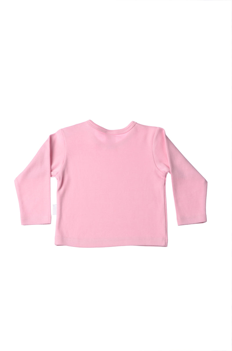 Langarmshirt aus Bio-Baumwolle rosa-Kamera