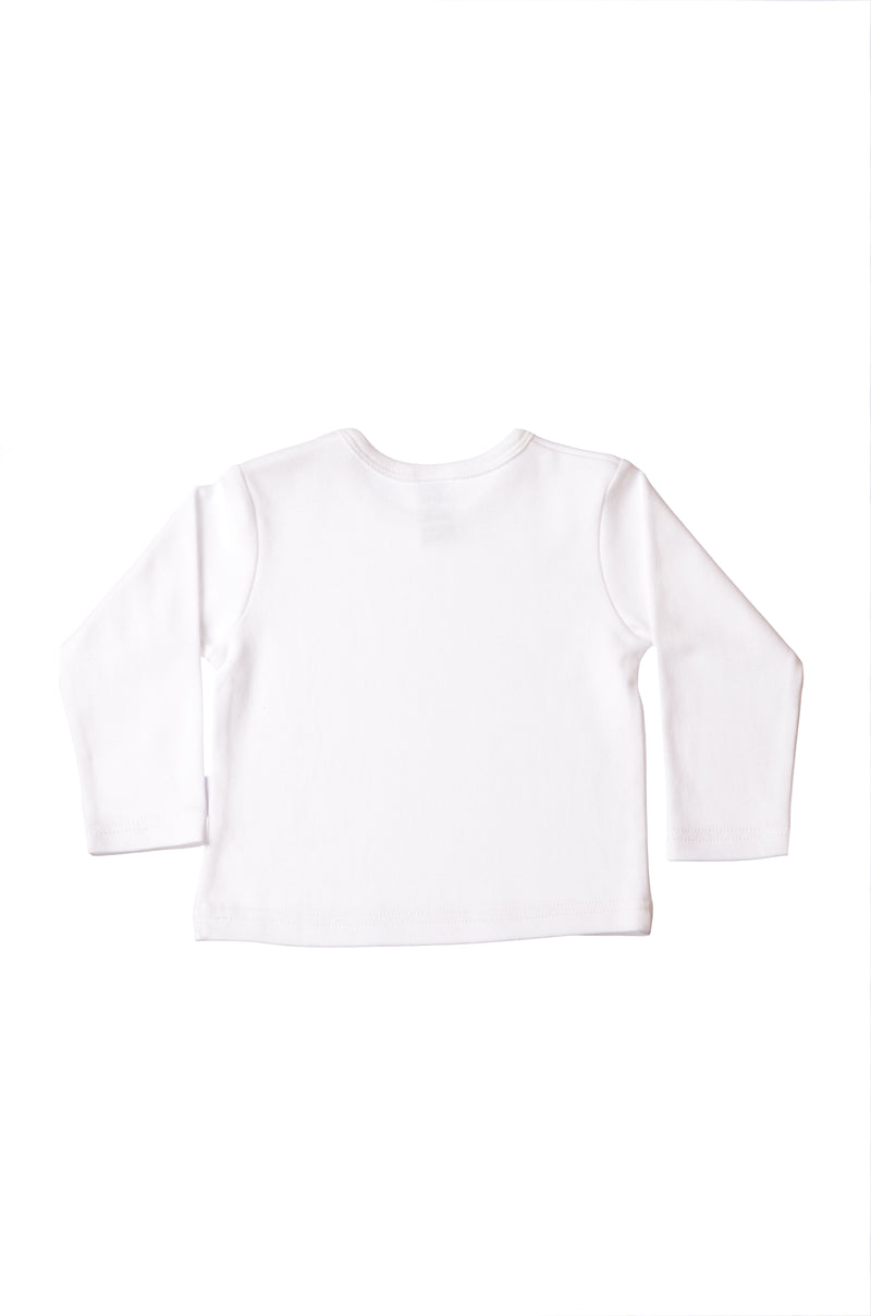 Langarmshirt Bio-Baumwolle weiß - Little Friends