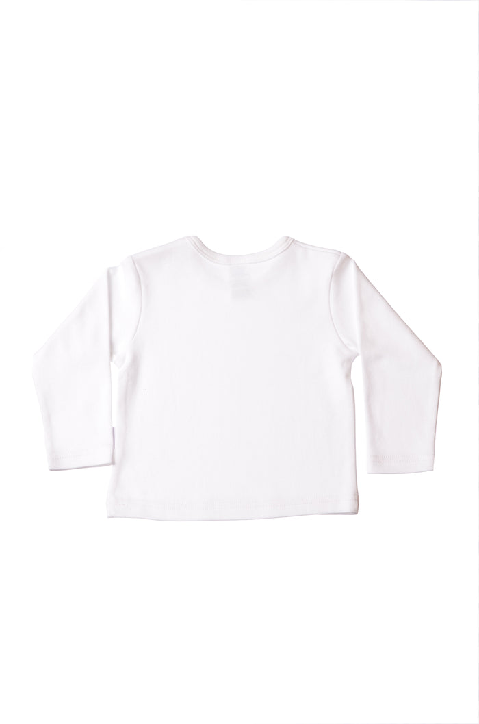 Langarmshirt Bio-Baumwolle in weiß-Wild Side