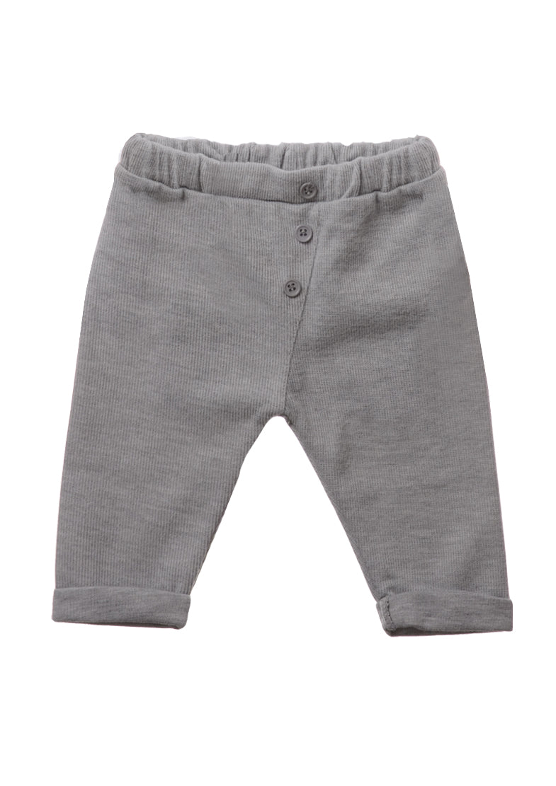 Rib-Strick-Set in grau, 5-teilig