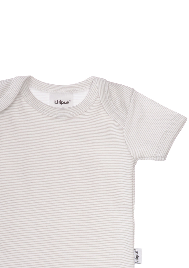 Rib-Strick-Set in grau, 5-teilig