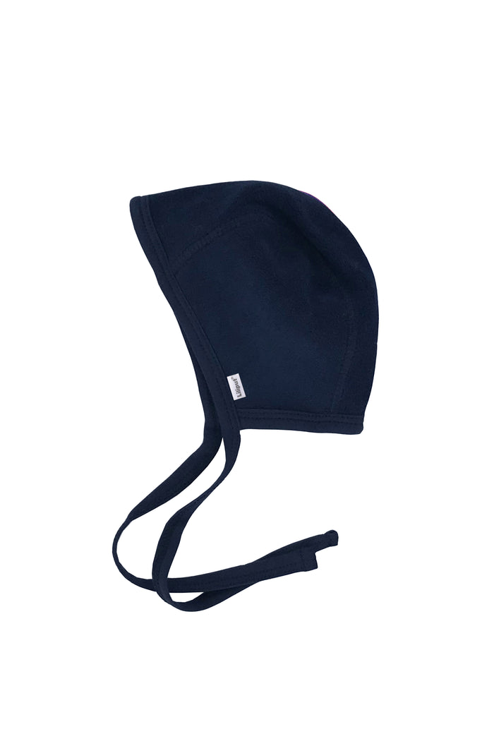 Bindemütze aus Fleece in Dunkelblau