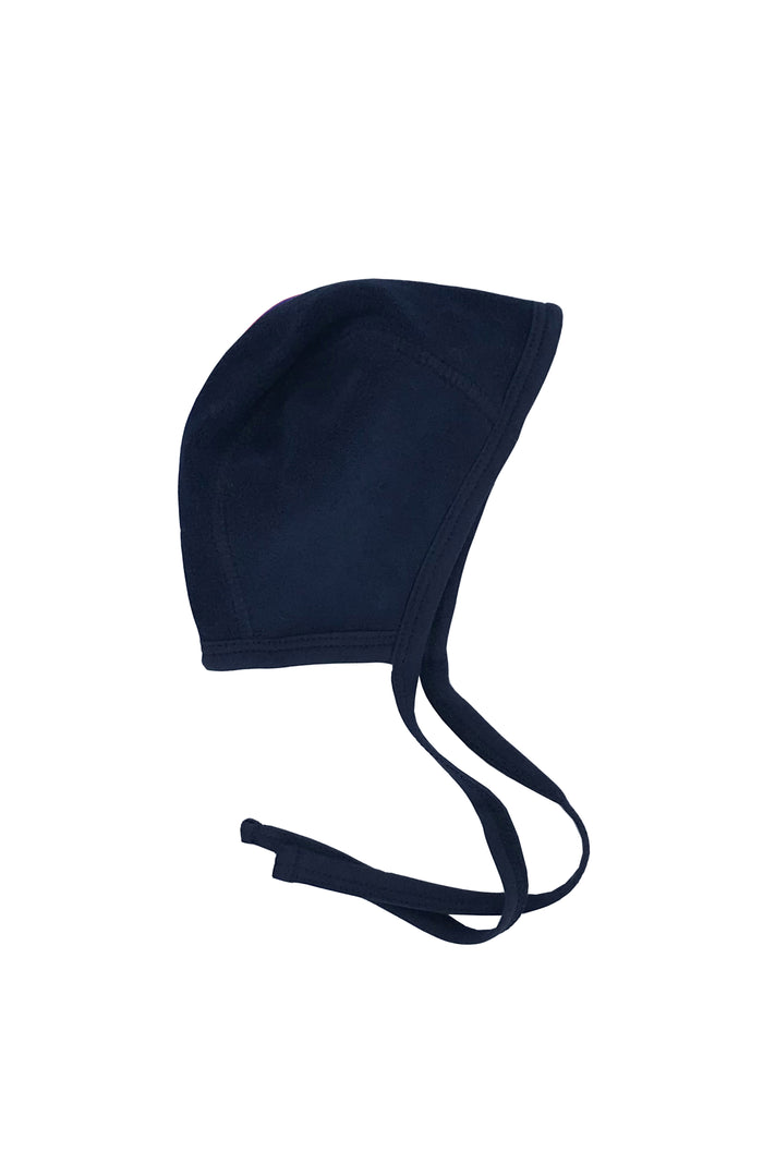 Bindemütze aus Fleece in Dunkelblau