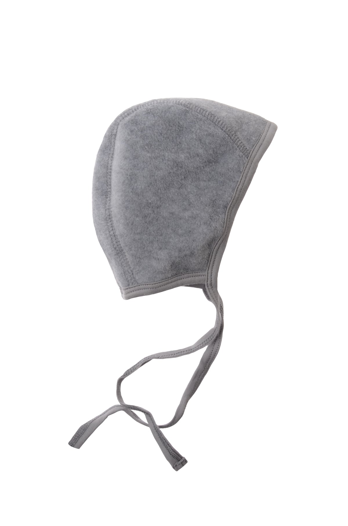 Bindemütze aus Fleece in Grau